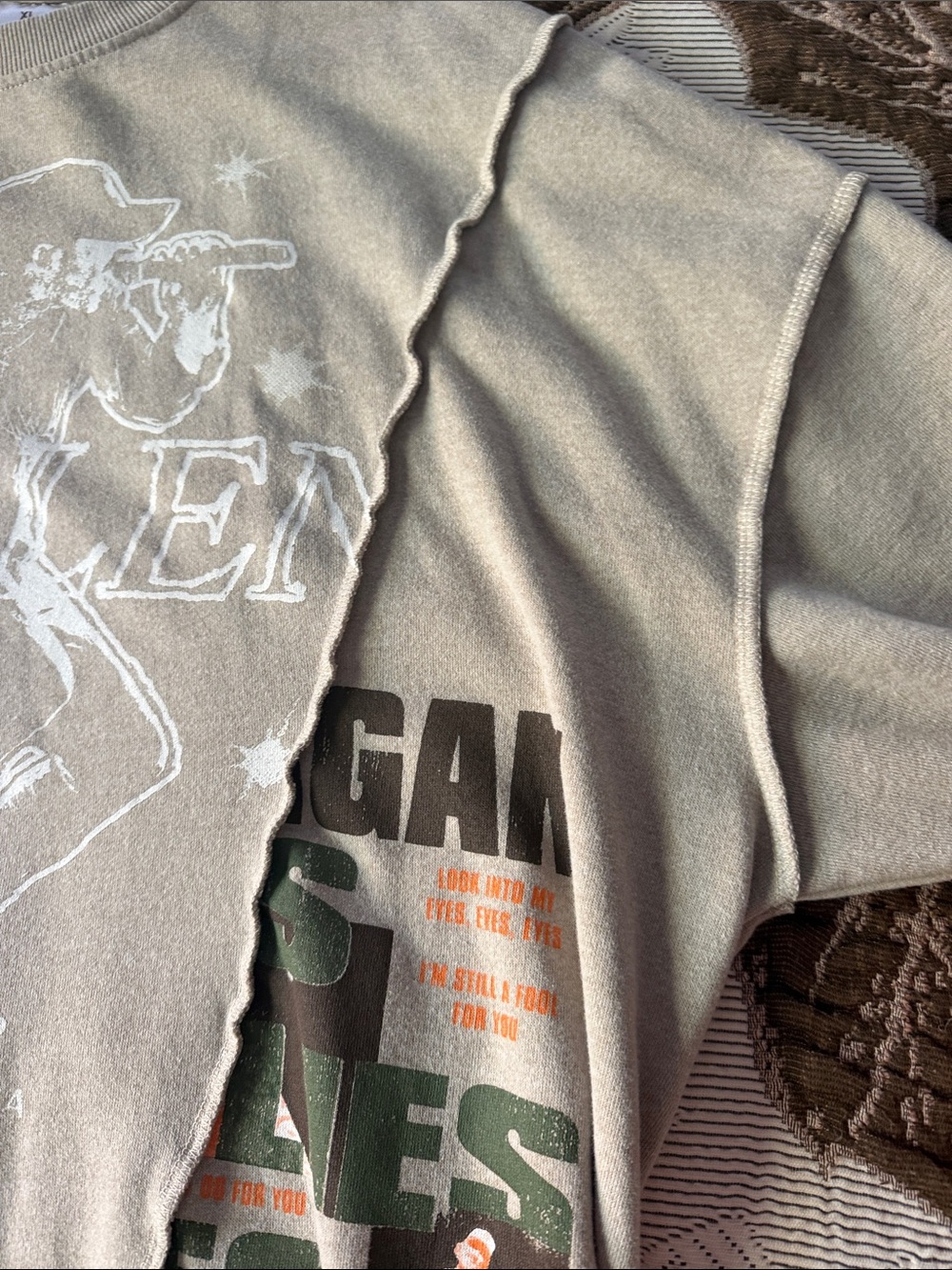 Morgan Wallen Graphic Pullover Sweatshirt - Olive - Picture 2 of 9